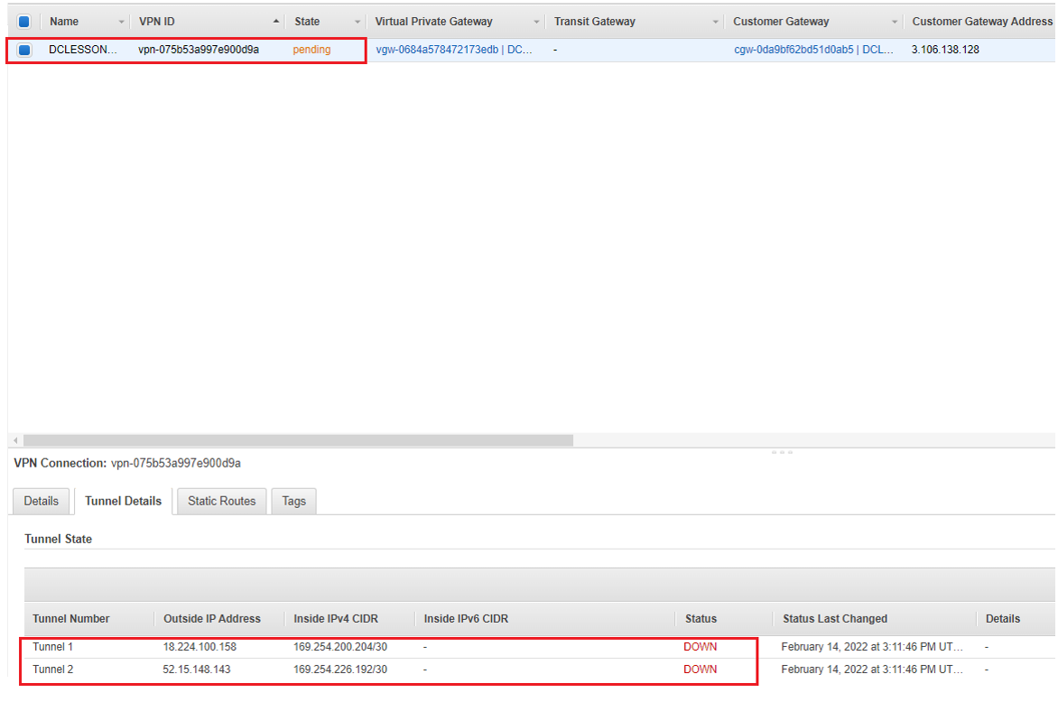 LAB: Configure AWS Site to Site VPN Connection - DCLessons
